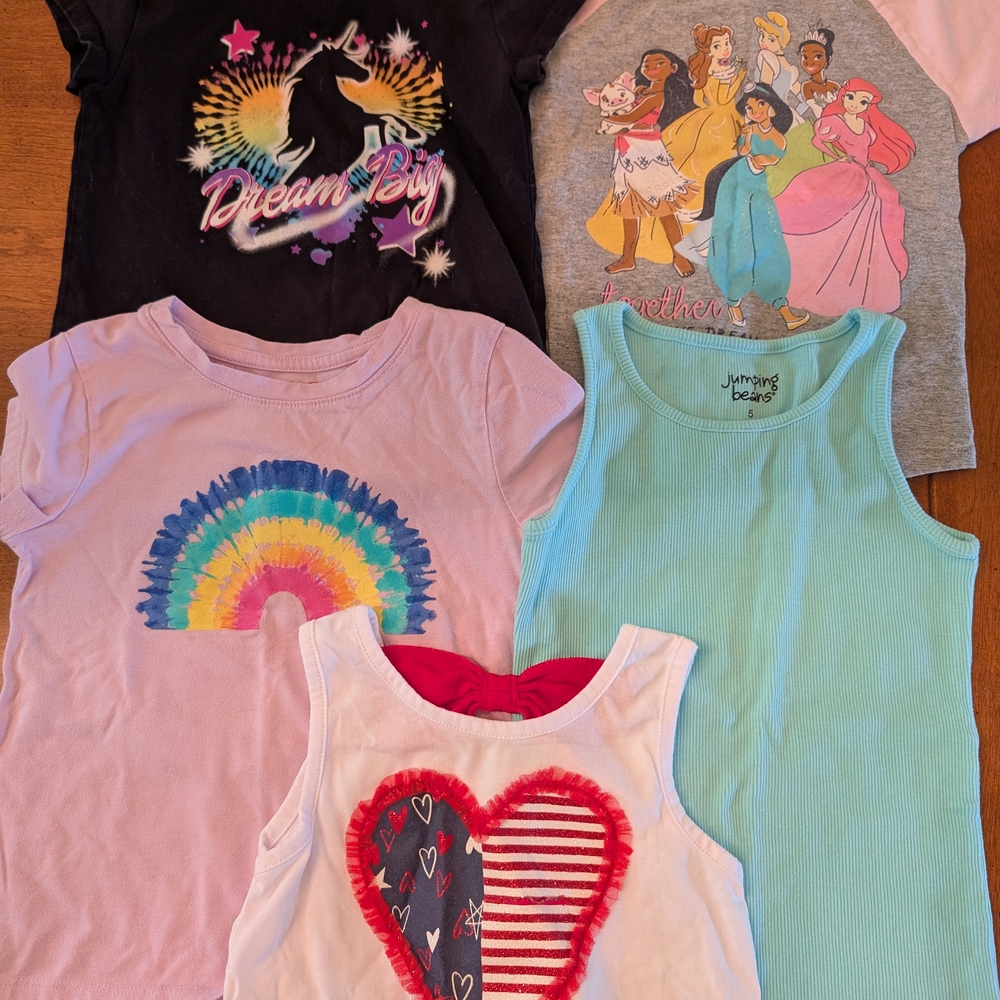 Girls Summer tees and tanks Bundle
